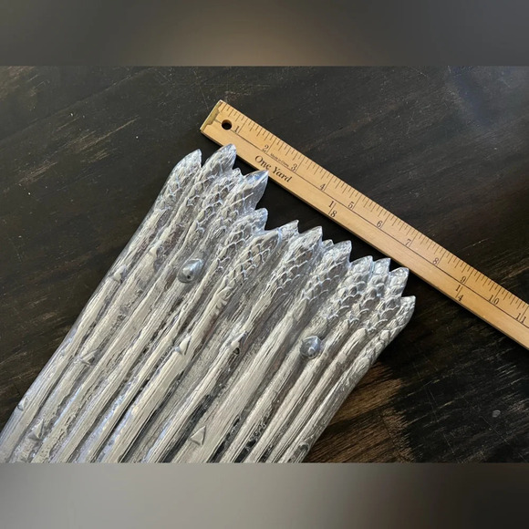 ARTHUR COURT 2012 ASPARAGUS TRAY PLATE DISCONTINUED SERVING PLATTER 18” x 8 EUC - Picture 5 of 5